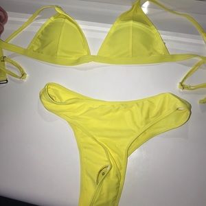 Neon yellow swimsuit never worn